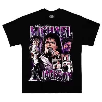 T-shirts imprimés Michael Jackson pour hommes et femmes
