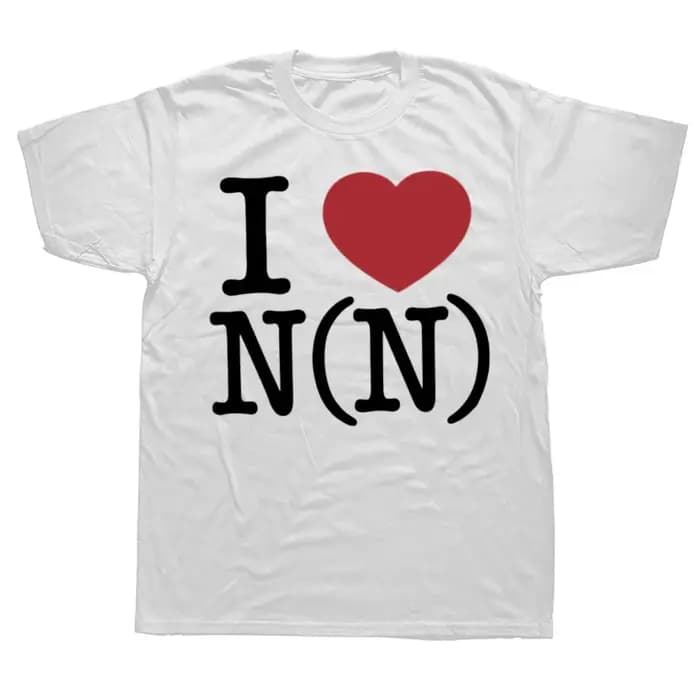 T-shirt graphique drôle de Number (N)Ine I Love