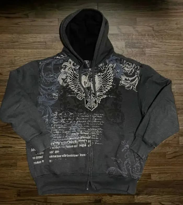 Harajuku Y2K nouveau polaire épaissi Goth imprimé sweat à capuche avec fermeture éclair femmes rue Hip Hop Joker