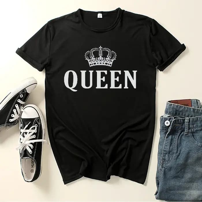 T-shirt à Manches Courtes et Col Rond pour Homme et Femme