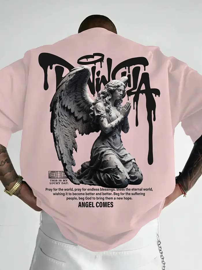 Le nouveau T-shirt pour hommes pour l'été 2025 présente une impression de motifs 3D décontractés
