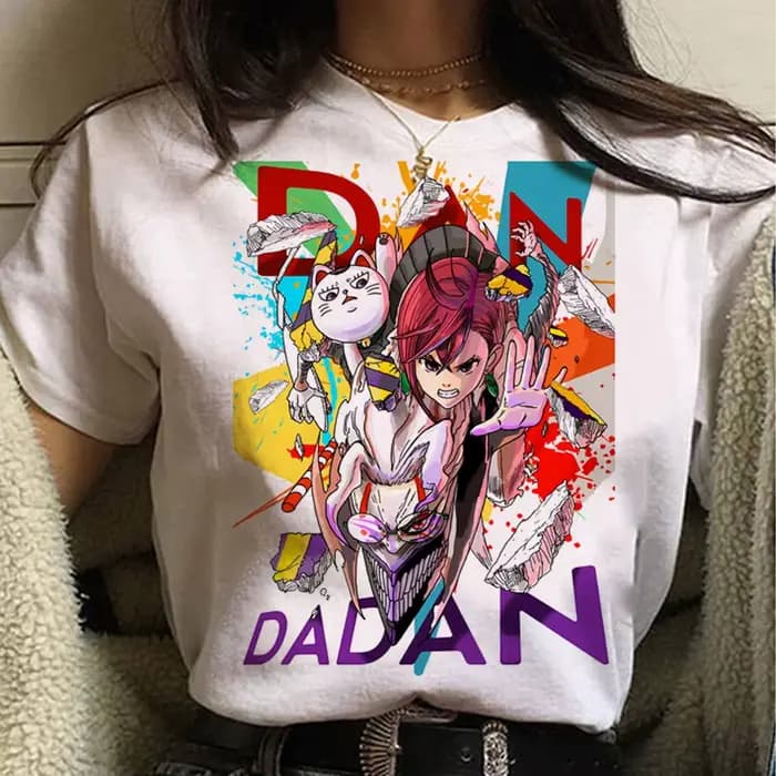 Dandadan Okarun t-shirt femme Y2k Vintage streetwear université gothique coréen vêtements chemise à la mode classique psychédélique
