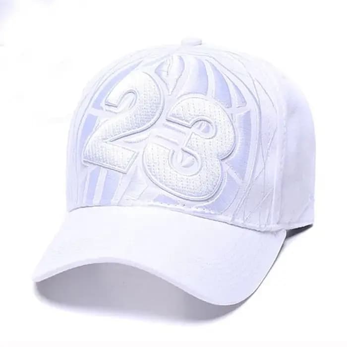 PANGKB marque 23 casquette blanc Hip-Hop basket-ball snapback chapeau pour hommes femmes adulte en plein air