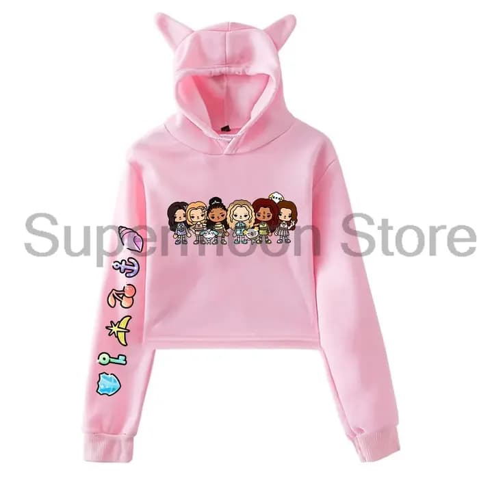 Kpop Katseye Anime Logo sweat à capuche 2025 beau Chaos Tour oreilles de chat