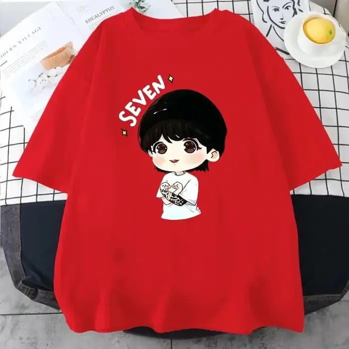 Seven-T-shirt unisexe à manches courtes pour femmes