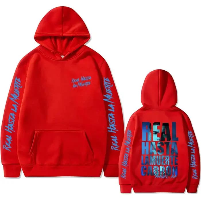 Sweat à capuche imprimé Real Hasta La Muerte pour hommes et femmes, Rared Anuel AA, sweats à capuche