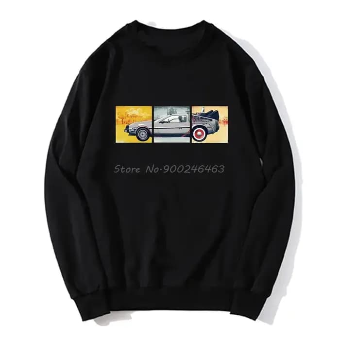 Sweat à capuche Retour vers le futur pour hommes, série de films classiques, sweats à capuche décont