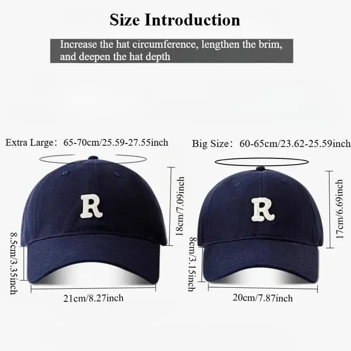 Casquette de Baseball à grande tête pour hommes