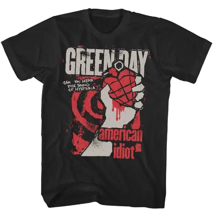 T-shirt Green Day American Idiot Hysteria pour homme