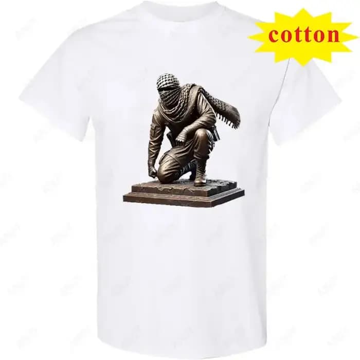 T-shirt Sinwar Nouvelle Mode Vêtements Homme Vente Chaude Manches Courtes Col Rond Memory Hamas Singwar