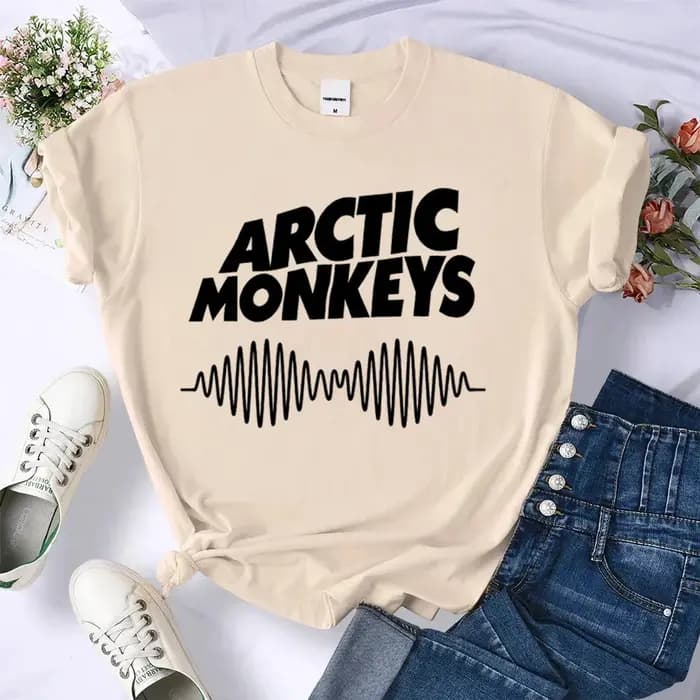 Arctic Monkeys t-shirt adolescent graphique respirant femmes Punk numérique streetwear