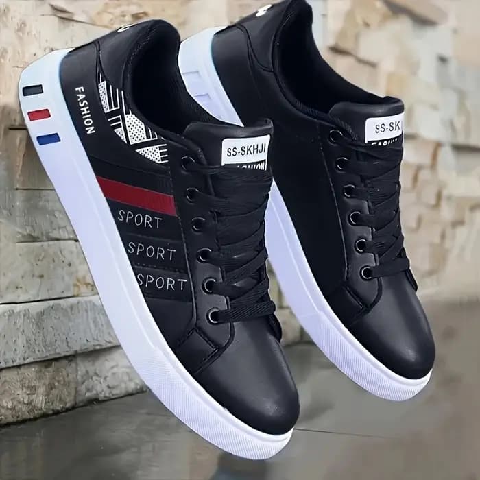 Baskets basses de skate pour hommes - Tige synthétique respirante