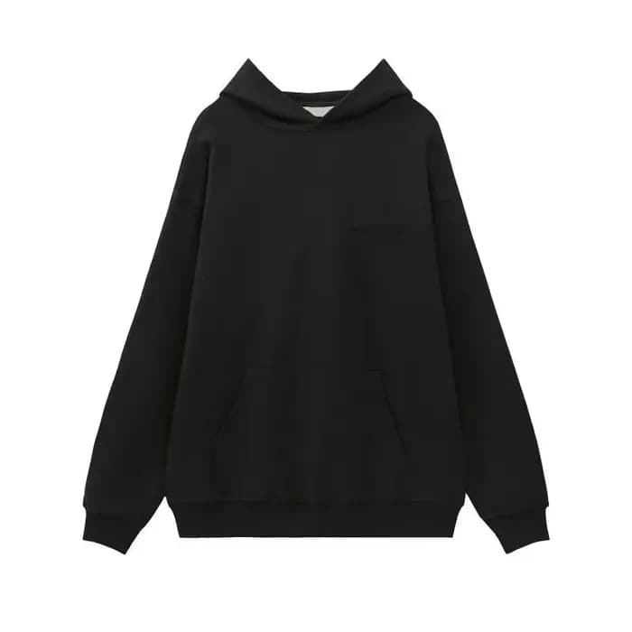 24fw marque classique Double ligne flocage lettre Logo sweats à capuche de haute qualité lâche coton