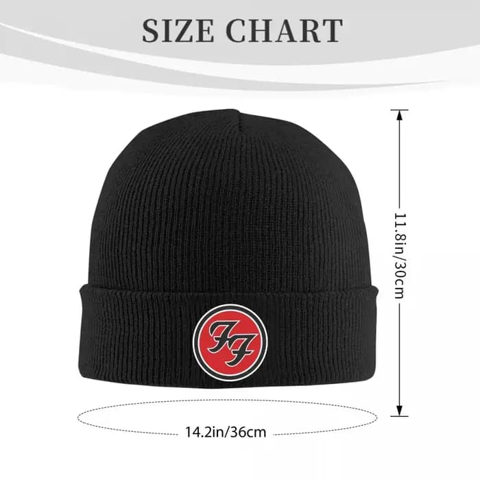 FOO FIGHTERS-Bonnet artificiel astique avec Logo Officiel pour Homme et Femme