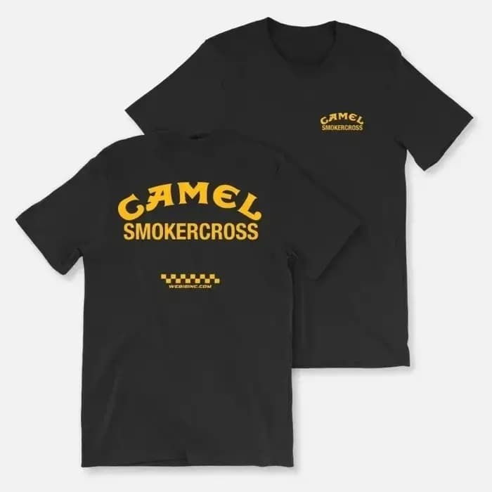 T-shirt Rétro 2026 Camel Cigarettes en Coton Vintage à Manches Courtes