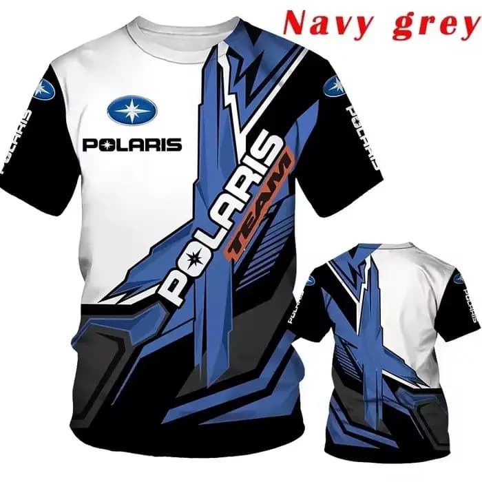 T-shirt à manches courtes avec logo Polaris et imprimé tête de mort mécanique