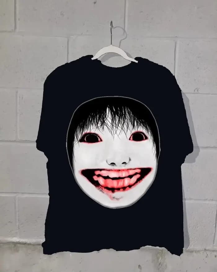 Nouveau T-shirt court unisexe en coton, coupe oversize, style streetwear, imprimé, tendance, grande taille, motif 'New Type of Terror Dark', nouveau modèle, vêtement de caractère