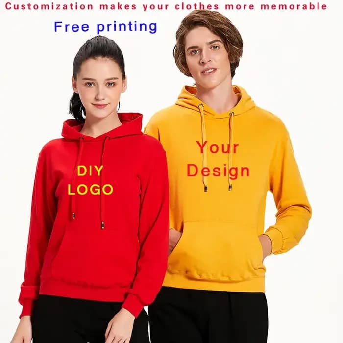 Sweat à capuche avec LOGO imprimé personnalisé