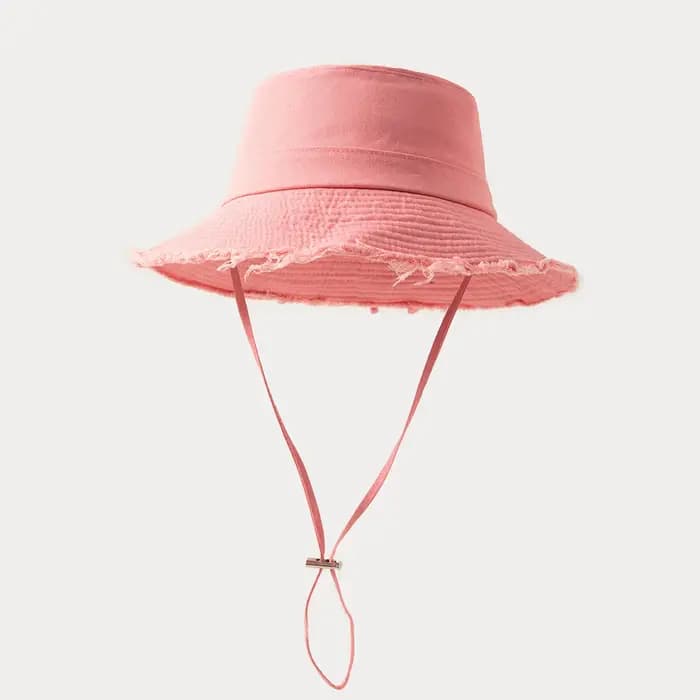 Chapeau de pêcheur en coton vierge à Large bord bords rugueux pour hommes et femmes