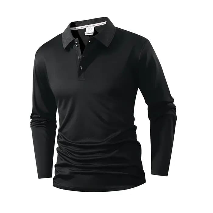 Polo ample, confortable et à la mode pour hommes, polyvalent dans les tendances printemps-automne, h