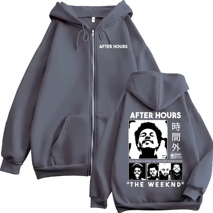The Weeknd After Hours Til Dawn – sweat-shirt à capuche avec fermeture éclair pour hommes et femmes