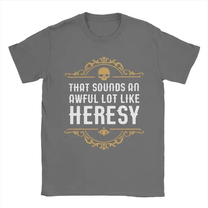 Vintage Heresy drôle Wargaming w-wahammer 40k T-Shirts femmes col rond coton