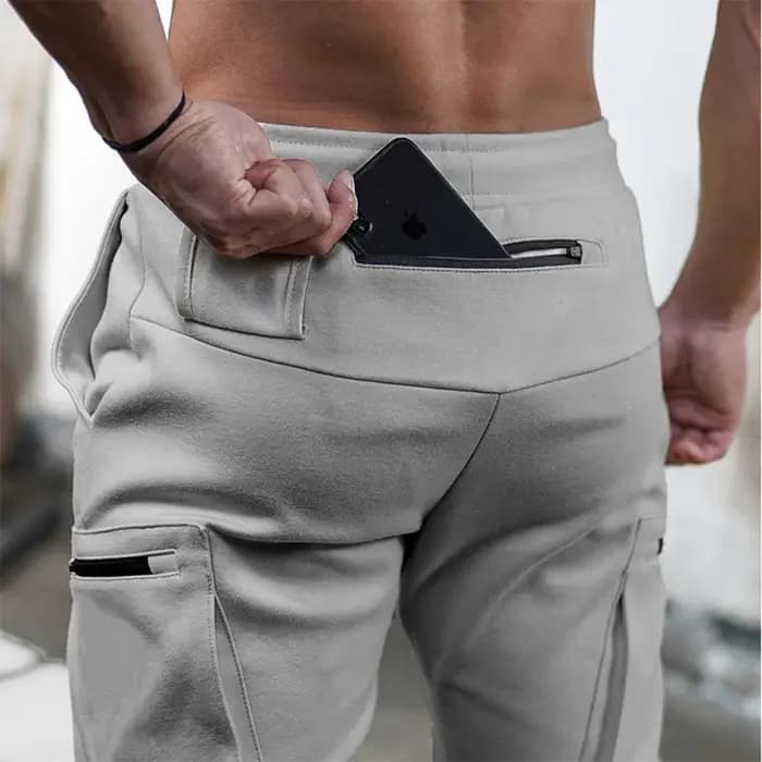 Joggers pour hommes avec poches zippées multiples