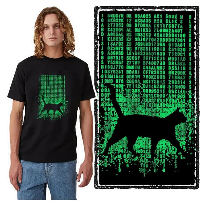 COOLMIND 100% coton décontracté à manches courtes impression drôle hommes t-shirt été cravate ample