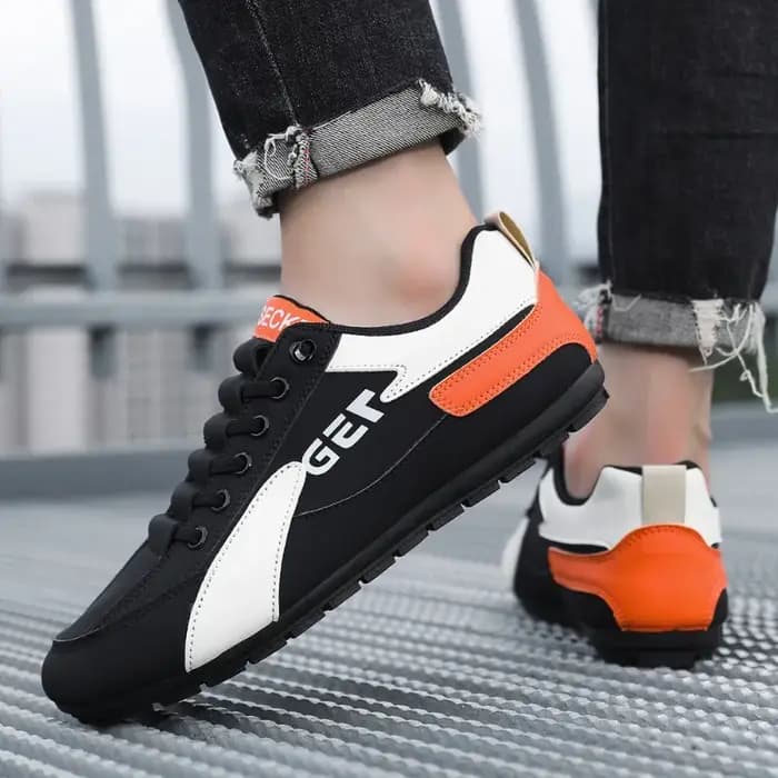 Baskets de mode pour hommes chaussures décontractées en cuir de haute qualité été respirant Sport