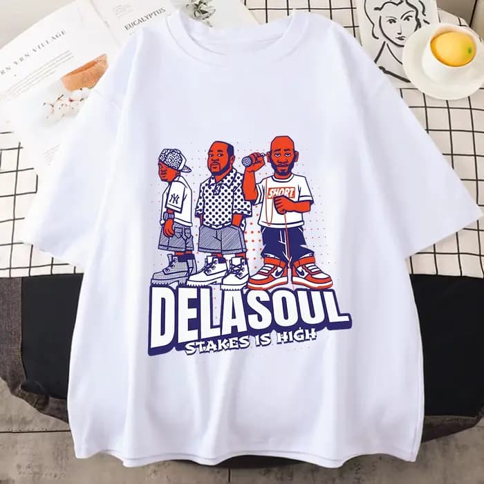 T-shirt imprimé De La Soul pour femmes et hommes