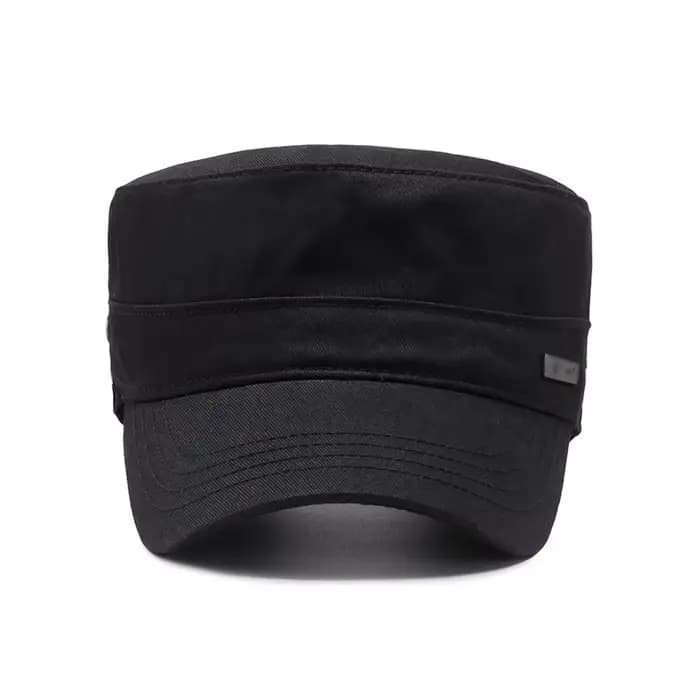 Casquette de baseball à visière en coton simple pour hommes