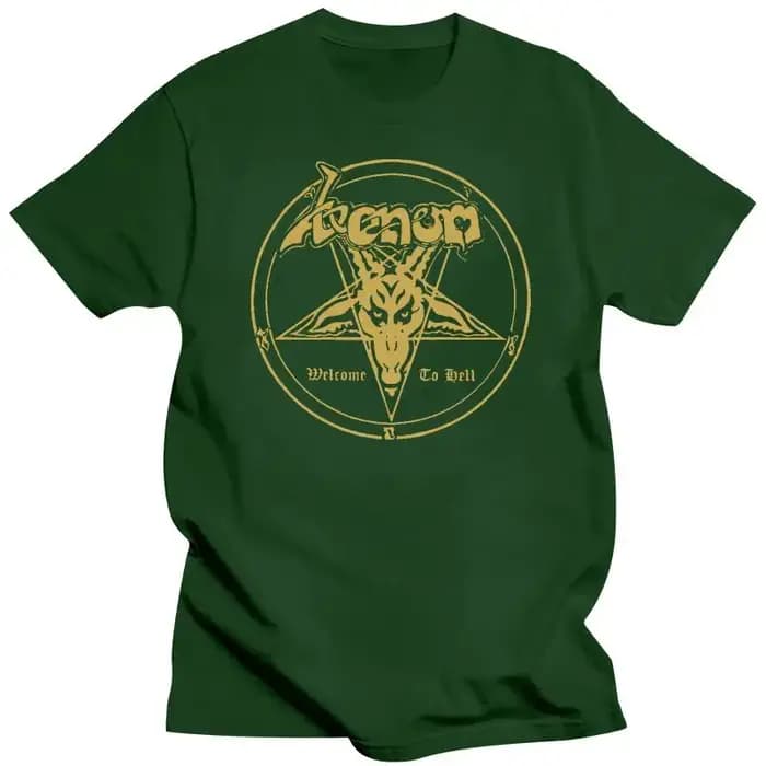 Venom Metal Band Welcome to Hell Album T-shirt noir pour homme