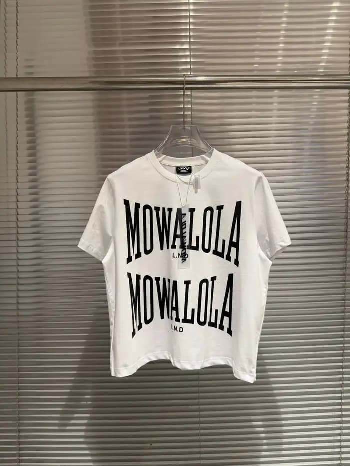 T-shirt blanc double épaisseur Mowalola - Coupe ajustée