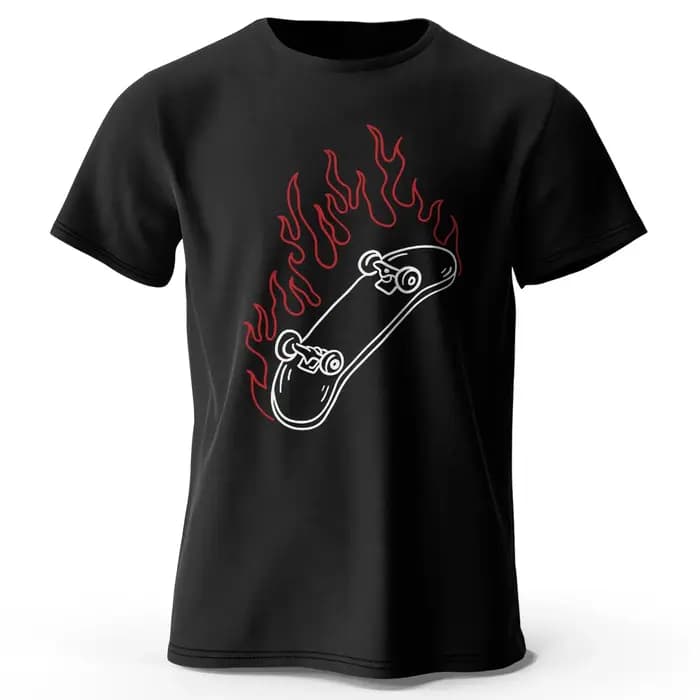 T-Shirt graphique pour les amateurs de skateboard pour hommes