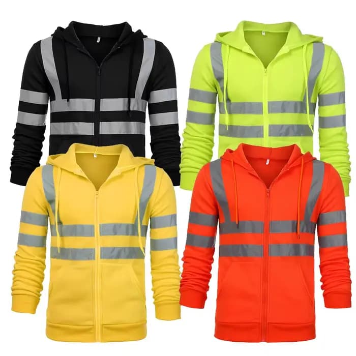 Y-Smile-Sweat à capuche zippé pour le travail de nuit