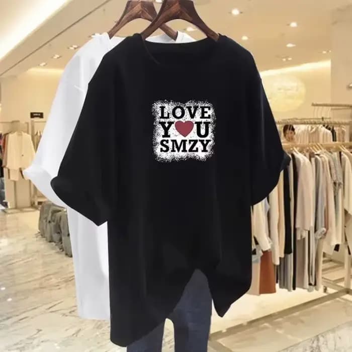 T-shirt ample en pur coton pour femme