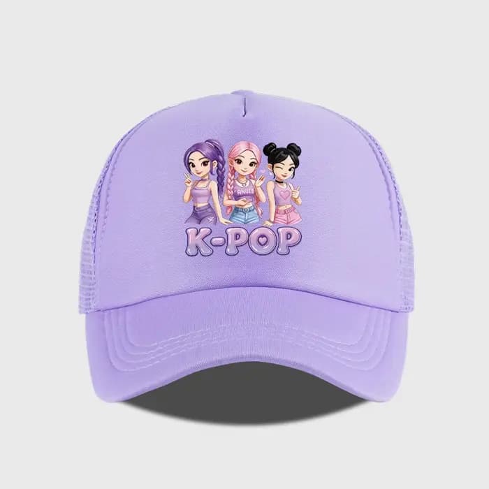 Casquette de baseball style Y2K avec imprimé K-Pop