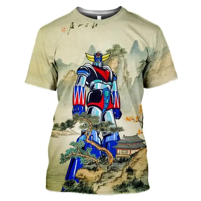 Nouveau Anime Goldorak T-Shirts UFO Robot Grendizer impression 3D hommes femmes manches courtes t-shirt Harajuku Y2k