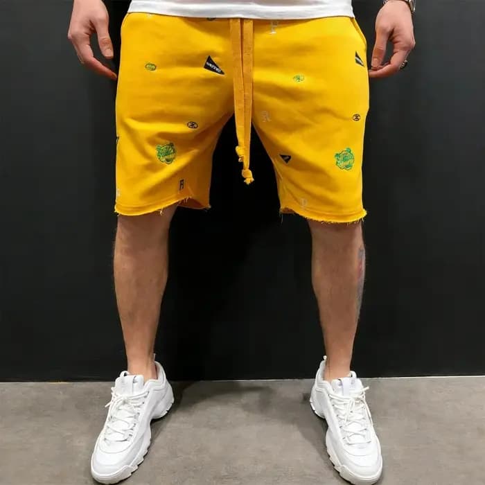 Shorts amples en coton pour hommes