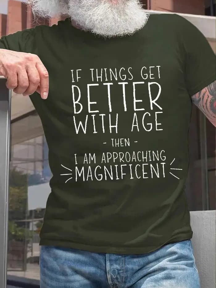 T-shirt en coton à col rond pour hommes