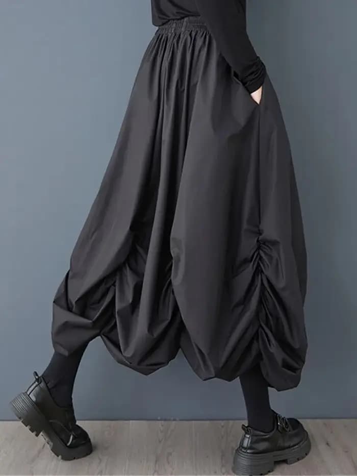 Coton surdimensionné vintage taille haute printemps été automne décontracté ample longue pour femme jupes femmes 2025 jupe vêtements