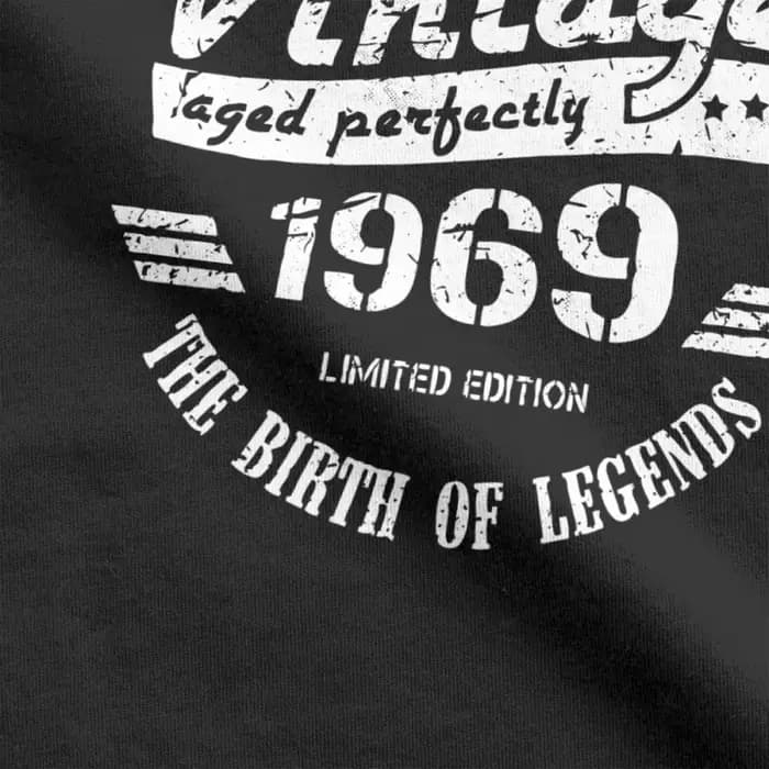 T-Shirt Mâle Vintage 1969 50th Cadeau De Noël