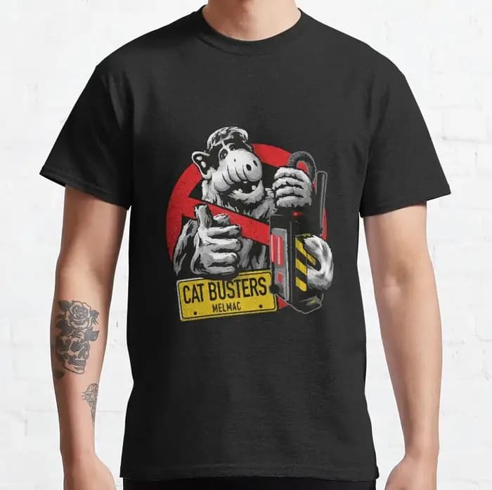 Chat busters-TV drôle Sitcoms graphique t shirts 90s Style rétro Alien T-shirt unisexe Adulte toutes tailles S-6XL