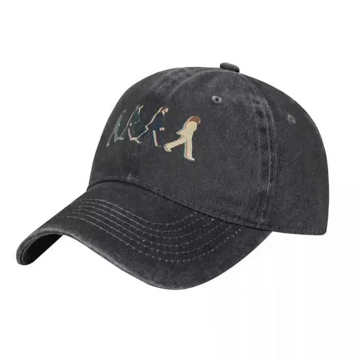 Casquette de baseball unisexe The Beatle en jean vieilli