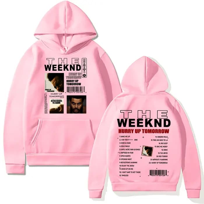 TheWeeknd-He Weeknd Hurry Up Tomorrow nouvel Album sweat à capuche imprimé Hip Hop Rock sweat-shirt décontracté de haute qualité pour hommes