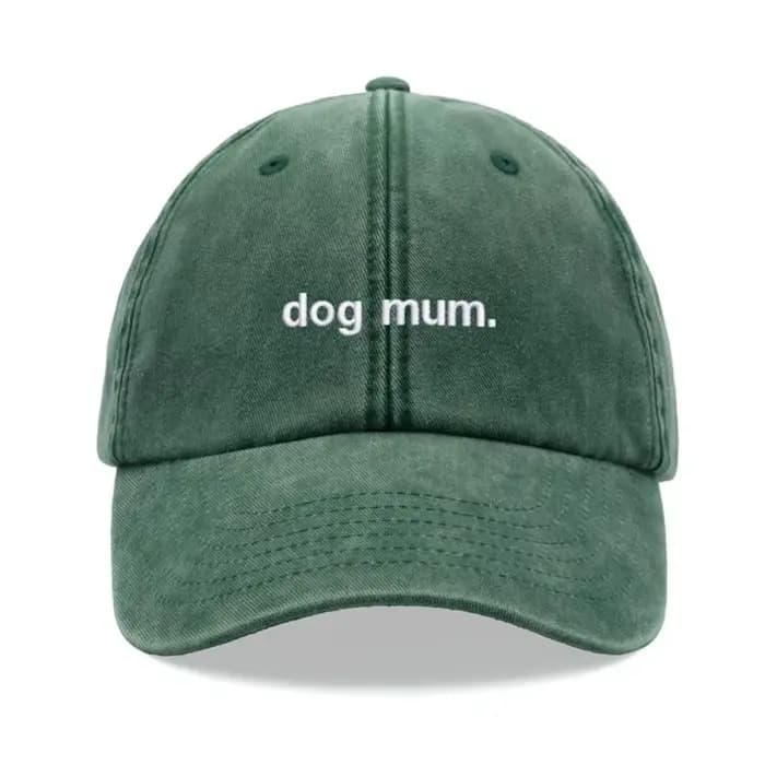 1 pièce, « maman chien ». Casquette de baseball vintage lavée Kanye pour femmes