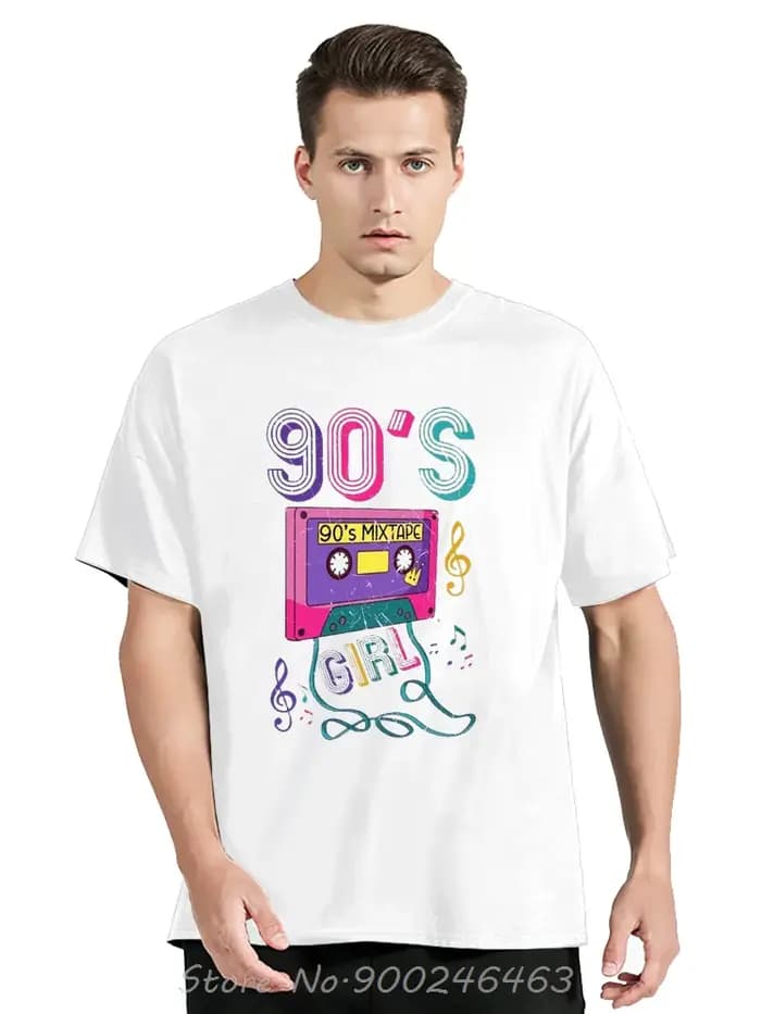 Drôle né en édition limitée des années 90 Cassette T-Shirt graphique mode cadeaux d'anniversaire-années t-shirts Vintage