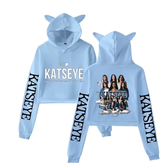Sweat-shirt à capuche graphique KATSEYE pour femme