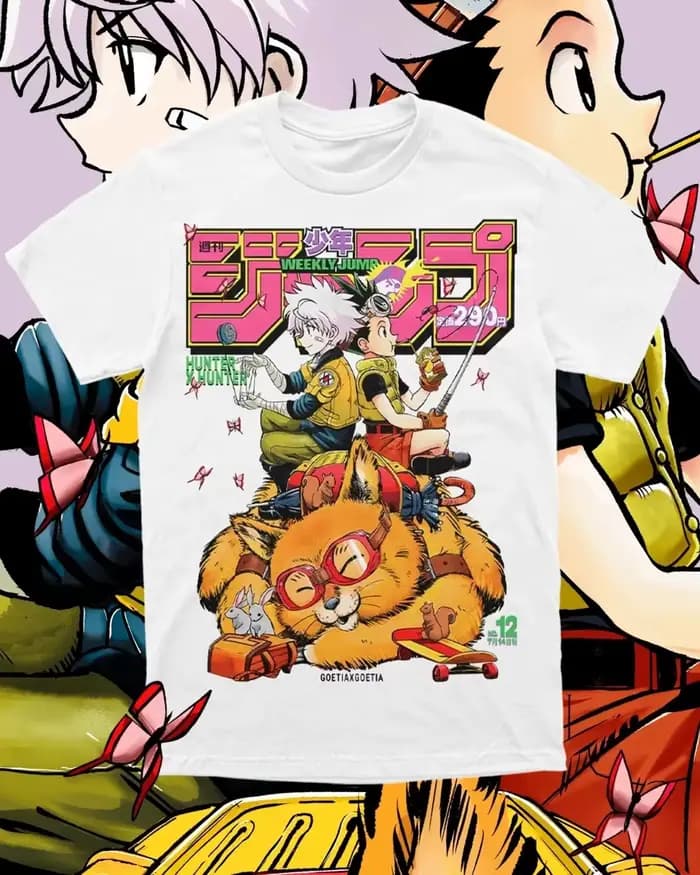 T-shirt imprimé Hunter X Hunter Anime Gon Hisoka pour hommes et femmes, T-shirt de sport pour hommes