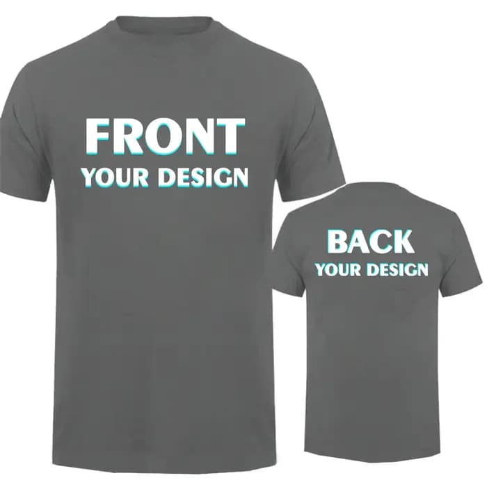 Personnalisé votre propre conception impression T-shirt coton hommes surdimensionné